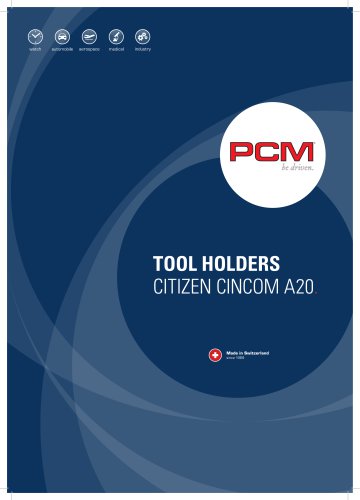 TOOL HOLDERS CITIZEN CINCOM A20.