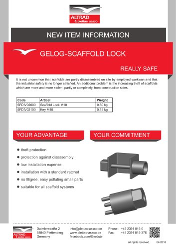 GeloG-scaFFolD lock