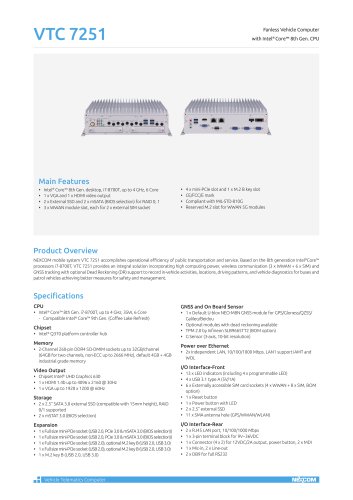 VTC 7251 Datasheet