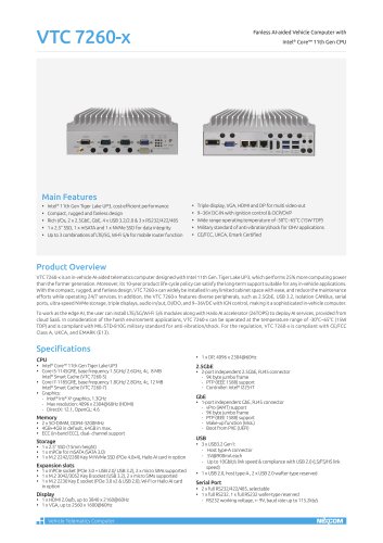 VTC 7260-7/-5 Datasheet