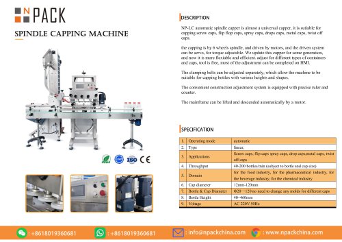 Spindle capping machine NP-LC