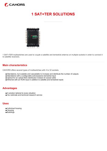 1 SAT+TER SOLUTIONS