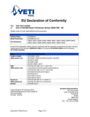 EU Declaration of Conformity