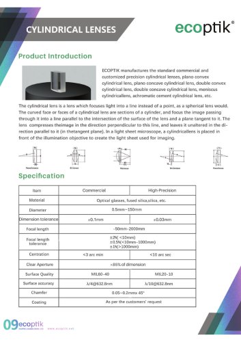 CYLINDRICAL LENSES