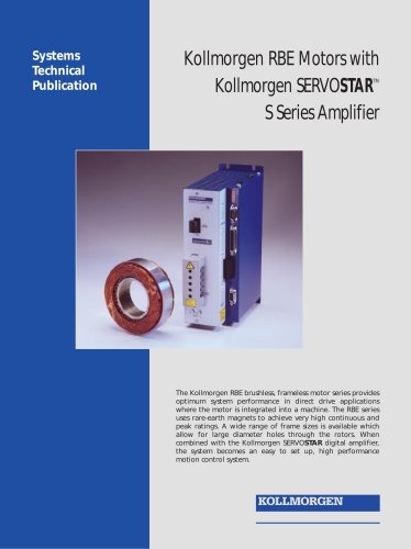 Kollmorgen RBE Motors with Kollmorgen SERVOSTARTM S Series Amplifier