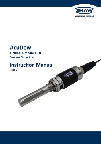AcuDew Modbus RTU Dewpoint Transmitter Instruction Manual