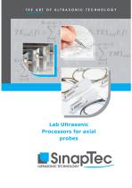 Ultrasonic sonicator Lab for axial probe