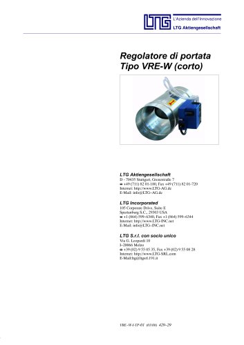 Regolatore di portata VRE-W