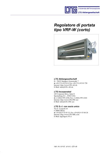 Regolatore di portata VRF-W