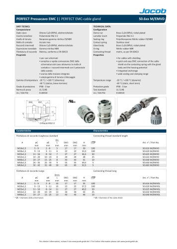 Datasheet PERFECT EMC 50.6xx M/EMVD italian