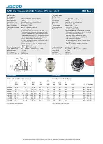 Datasheet WADI one EMC K150-1xxx-zz - italian