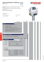 Control pedestal for offshore U22 / 32