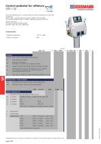 Control pedestal for offshore U22 / 32