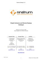 Weight Indicators, Scales and Remote Displays