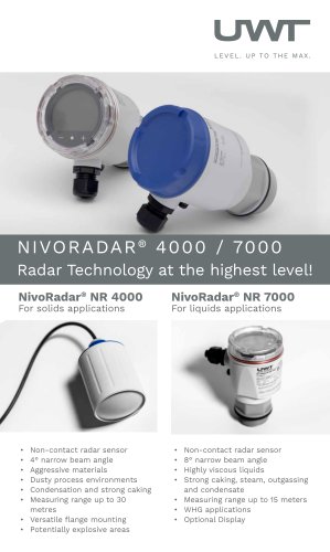 NivoRadar® NR 4000 / NR 7000/ NR7200