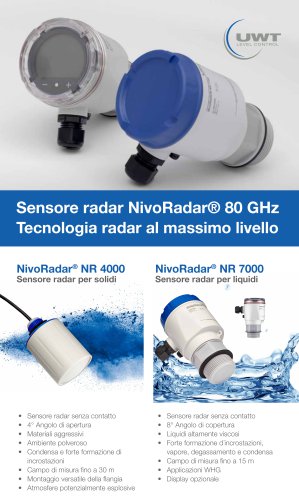 NivoRadar® Promotion-Flyer NR 4000 / NR 7100 / NR 7200