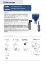 SV42Vibration Sensor SVT42 Vibration Sensor with Internal Temperature Sensor