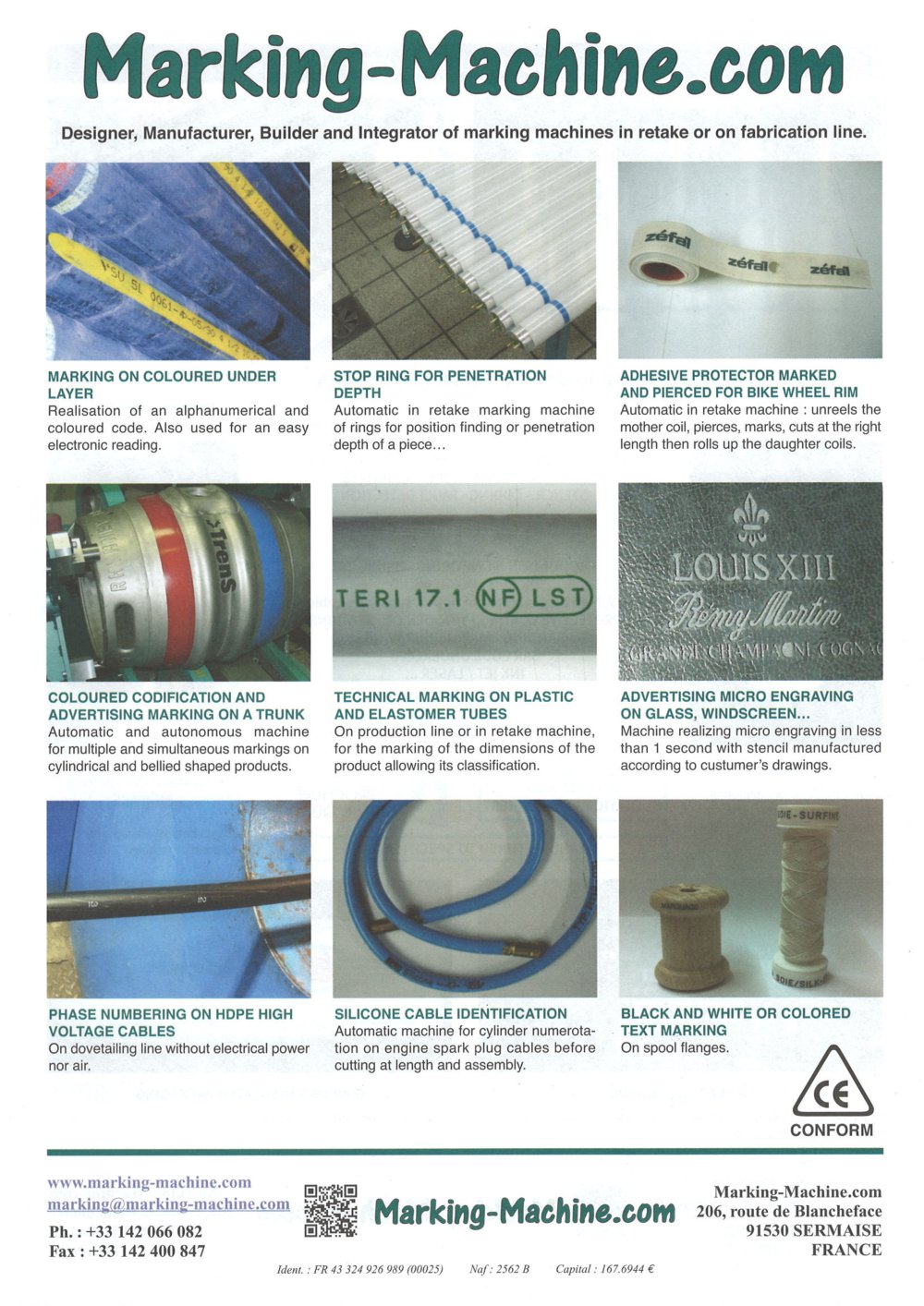 Products sheet - MARQUAGE