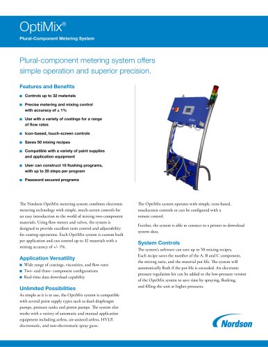 Optimix Plural Component Metering System