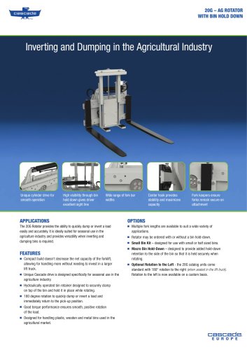 20G – AG ROTATOR WITH BIN HOLD DOWN