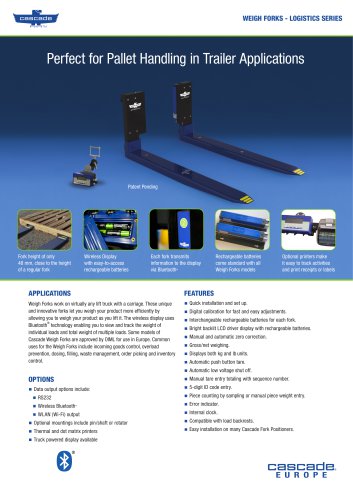 WEIGH FORKS - LOGISTIC SERIES