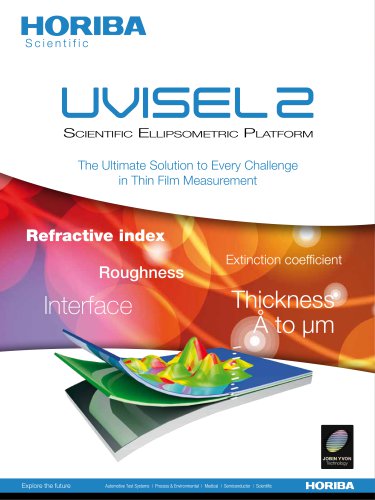 UVISEL 2 Scientific Spectroscopic Ellipsometer Platform