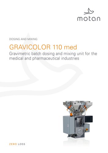 GRAVICOLOR 110 med Gravimetric batch dosing and mixing unit for the medical and pharmaceutical industries