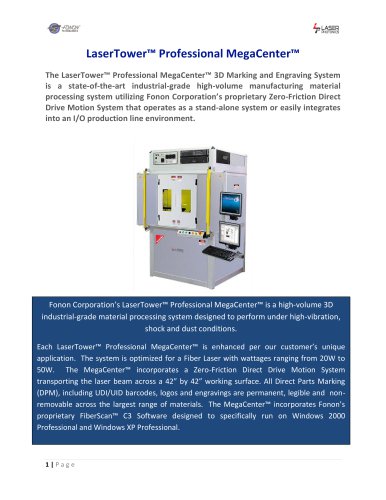 CleanTech™ Megacenter Laser Cleaning System