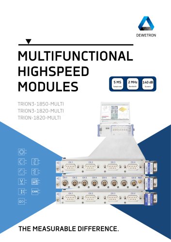 Multifunctional Highspeed Modules (TRION3 series modules)