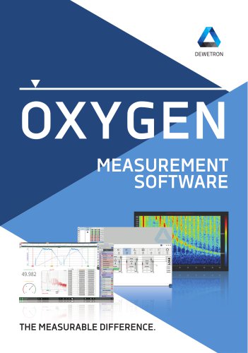 OXYGEN Measurement Software brochure