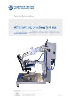 Alternating bending test rig for seat and backrest testingt