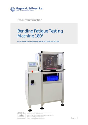 Bending fatigue testing machine