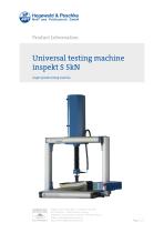 Special testing machine for foamed materials inspekt S 5kN