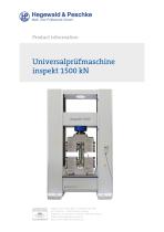 Universal testing machine inspekt 1500 kN