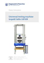 Universal testing machine inspekt table 100 kN