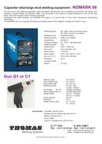 NOMARK 66 : Capacitors Discharge studs welder