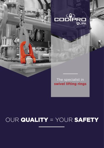 CODIPRO - The specialist in swivel lifting rings