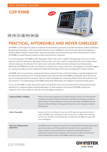 The GSP-9300B datasheet