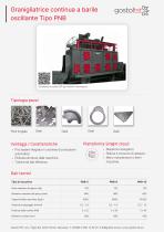 Granigliatrice continua a barile oscillante Tipo PNB - 1