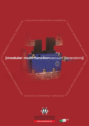 Generatori di vuoto multifunzione modulari GVMM