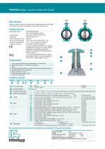 Elastomer-lined butterfly valve Desponia plus - 1