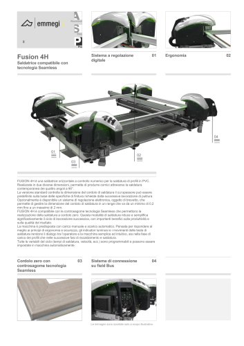 Fusion 4H Saldatrice compatibile con tecnologia Seamless