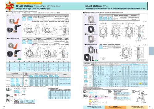 Shaft Collars -Compact Type with Clamp Lever-