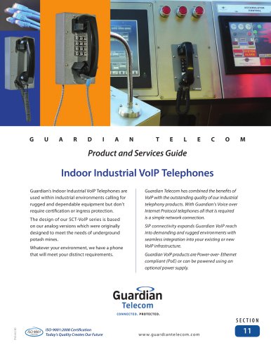 PSG8.2.3D Sec 11 Indoor Industrial VoIP Telephones