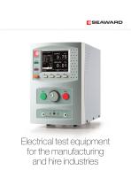 Electrical test equipment for the manufacturing and hire industries