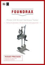 Foundrax Model 134 portable Brinell hardness tester