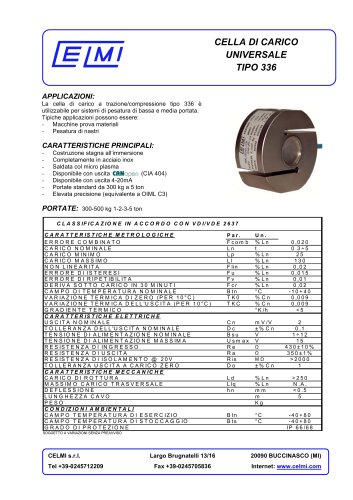 CELLA DI CARICO UNIVERSALE TIPO 336