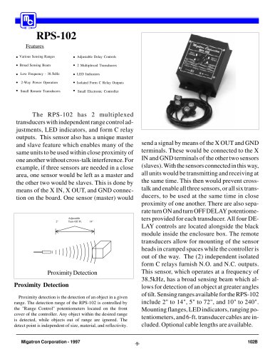 RPS-102 Controller With Remote Sensing Heads