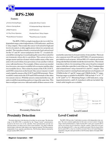 RPS-2300 Controller With Remote Sensing Head