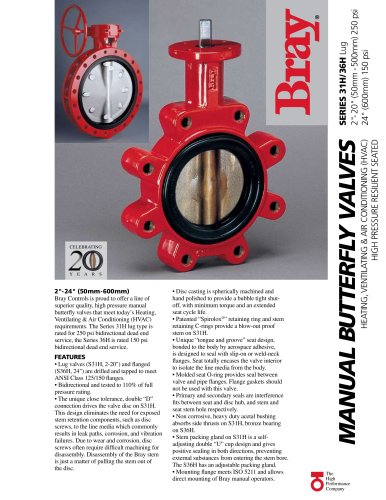 SERIES 31H/36H  Heating, Ventilating & Air Conditioning  (HVAC) - High Pressure